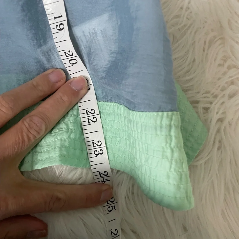 Anthropologie Colorblock Babydoll Top - Picture 6 of 8